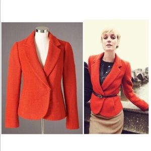 Boden Wrap Front Red Blazer Jacket 14R EUC